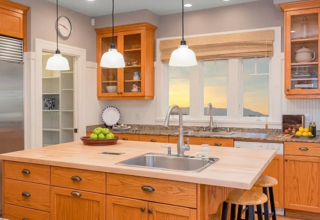 Before kitchen cabinet painting in Denver home